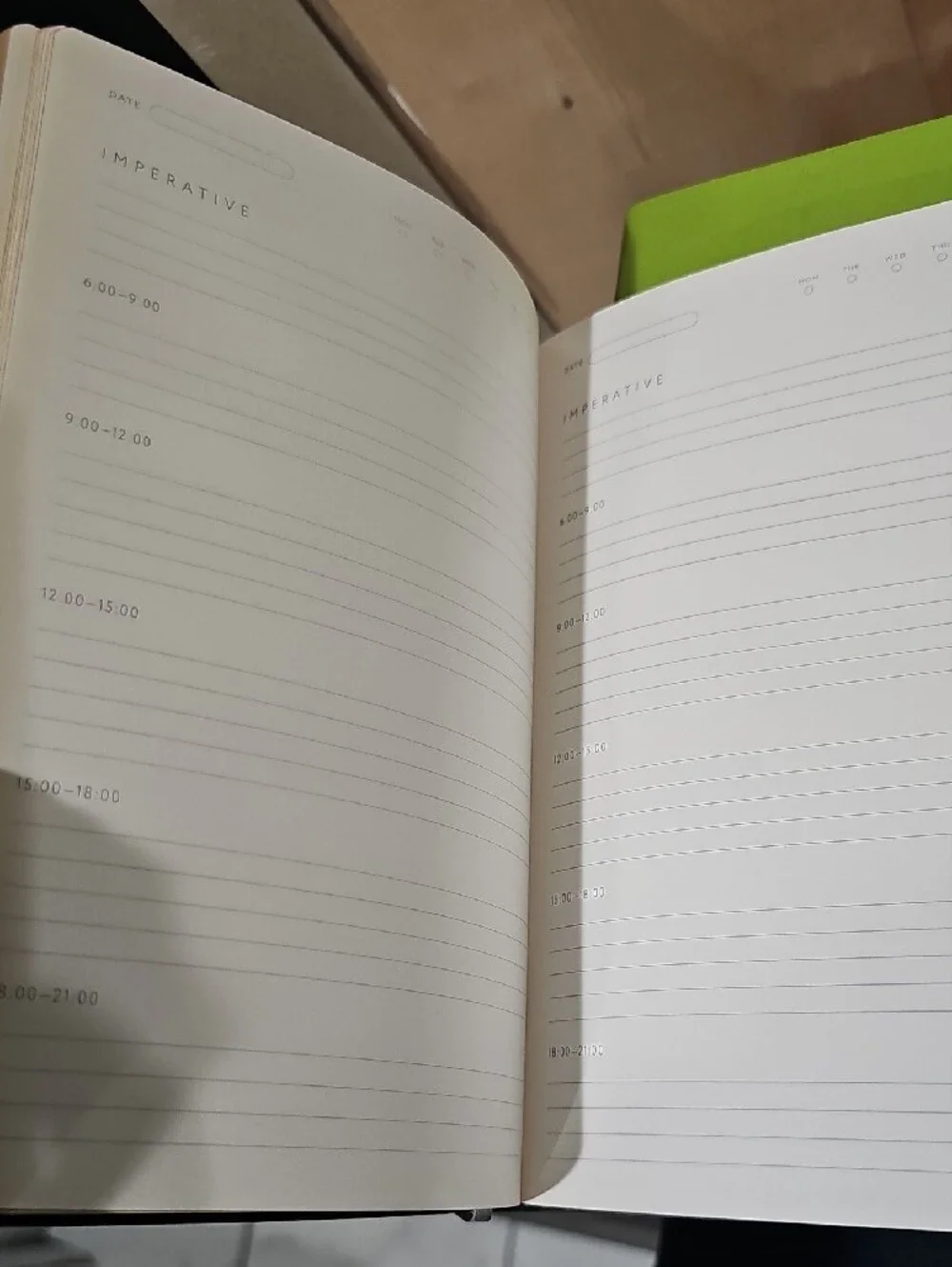 Little More Notebook/Journal Set in Lime Green and Slate Gray